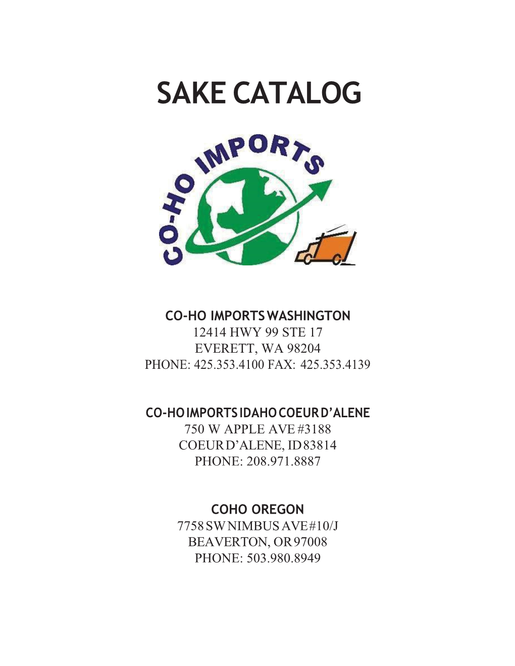 Sake Catalog