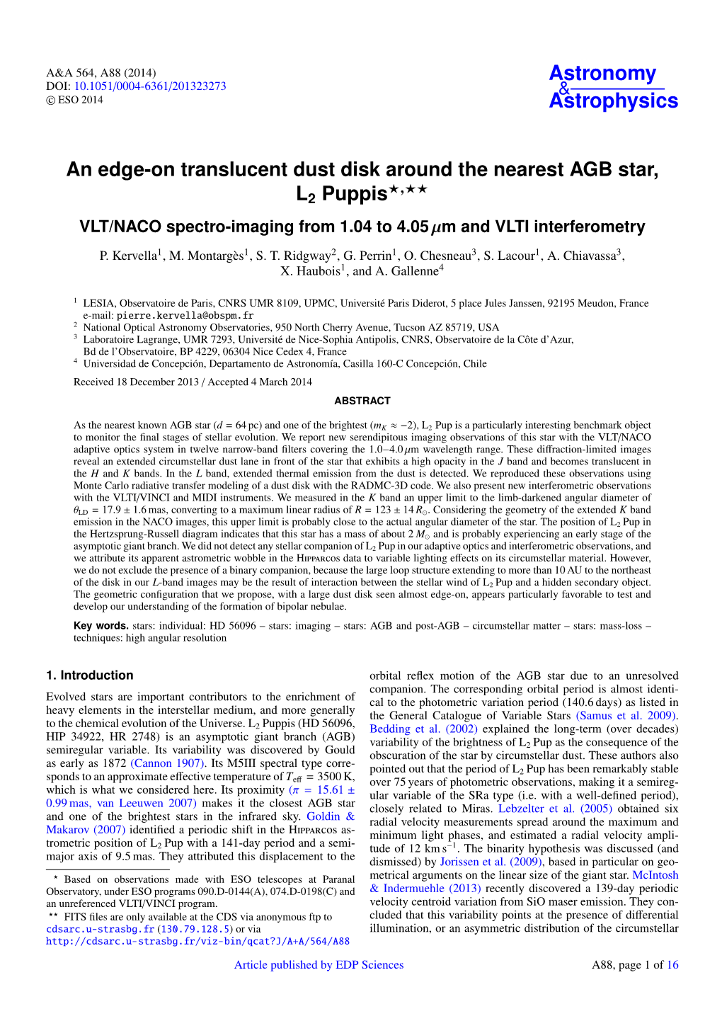 An Edge-On Translucent Dust Disk Around the Nearest AGB Star, ?,?? L2 Puppis VLT/NACO Spectro-Imaging from 1.04 to 4.05 Μm and VLTI Interferometry