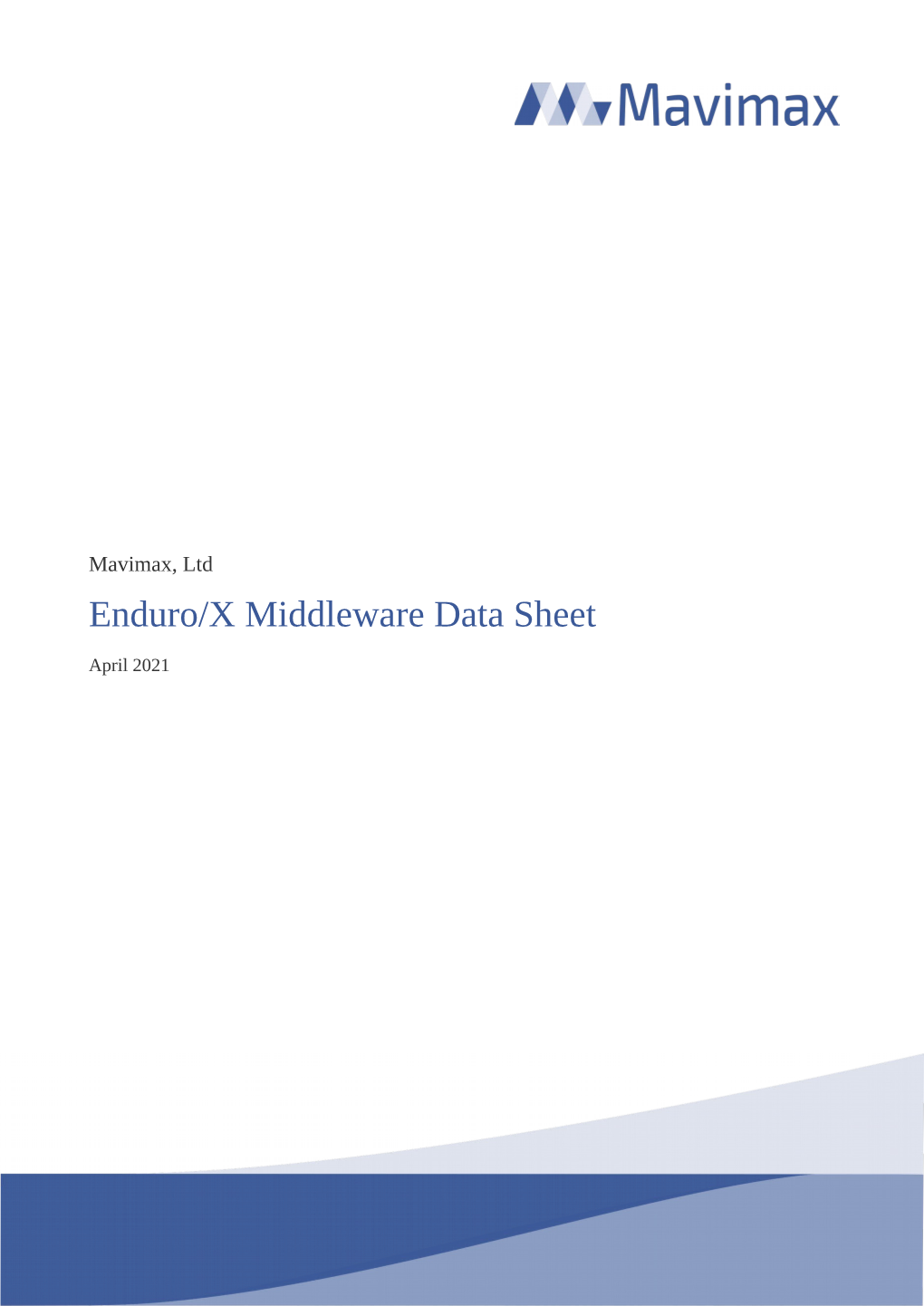 Enduro/X Middleware Data Sheet