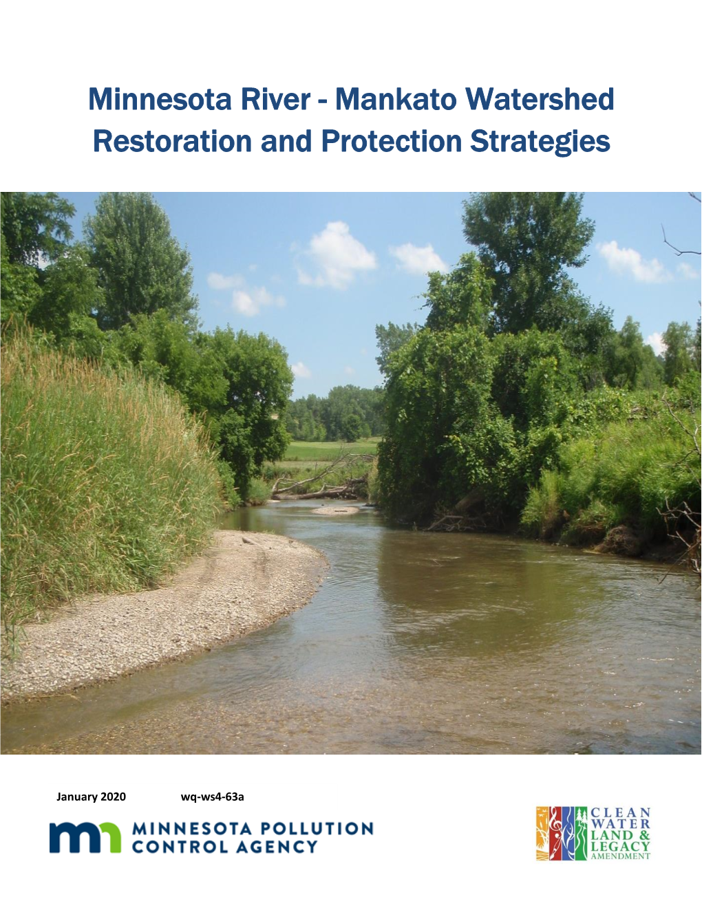 Minnesota River - Mankato Watershed Restoration and Protection Strategies