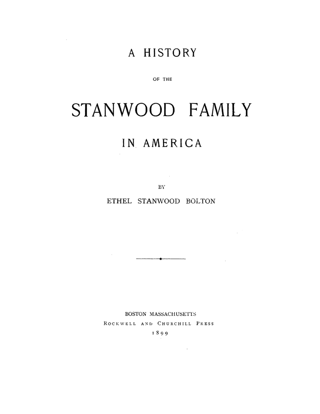 Stanwood Family