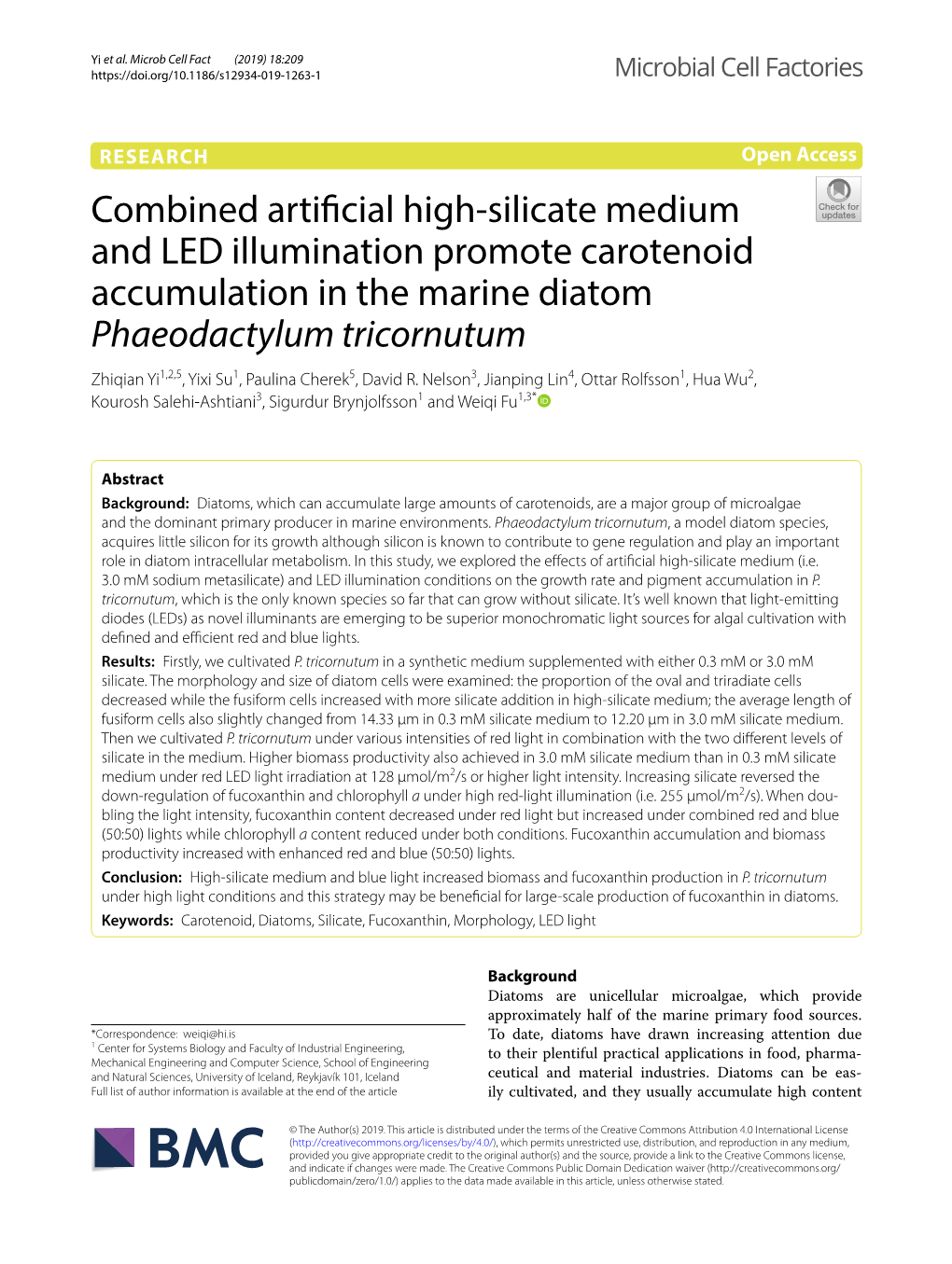 Combined Artificial High-Silicate Medium and LED Illumination