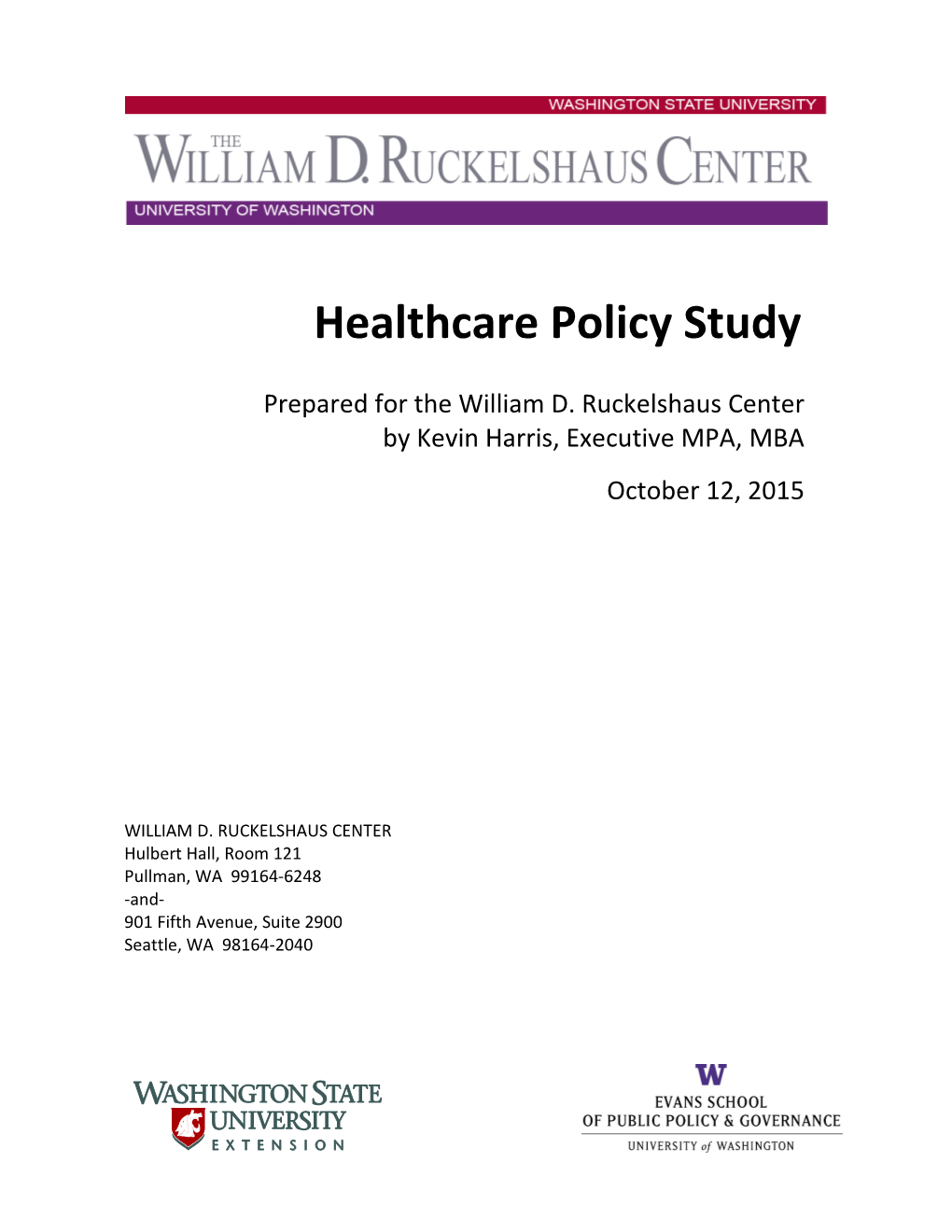 Healthcare Policy Study