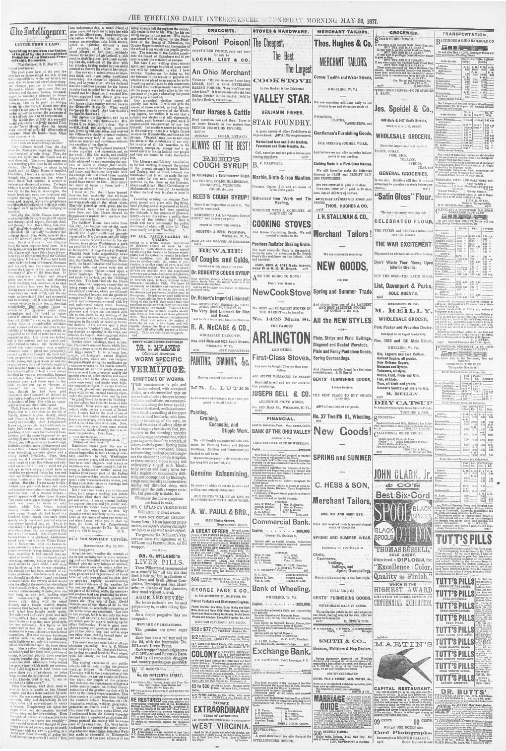 Hrisrif Bought Cheaper Than Ever Molasses End Syrups, Tailtig Cflbct Way 20,1877