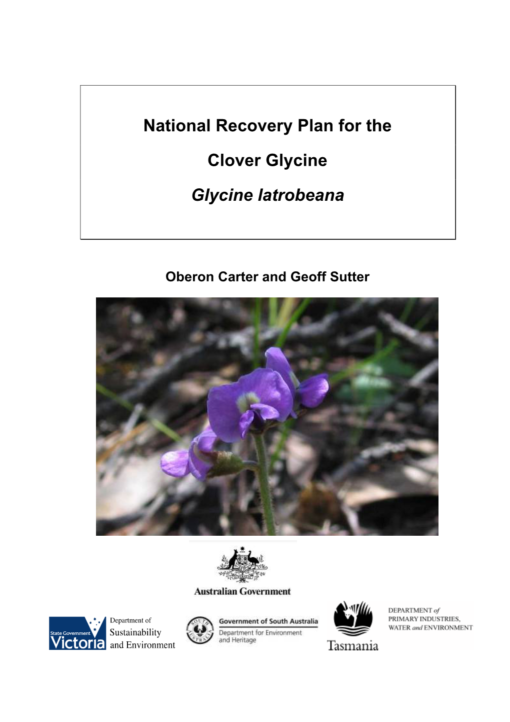 National Recovery Plan for the Clover Glycine