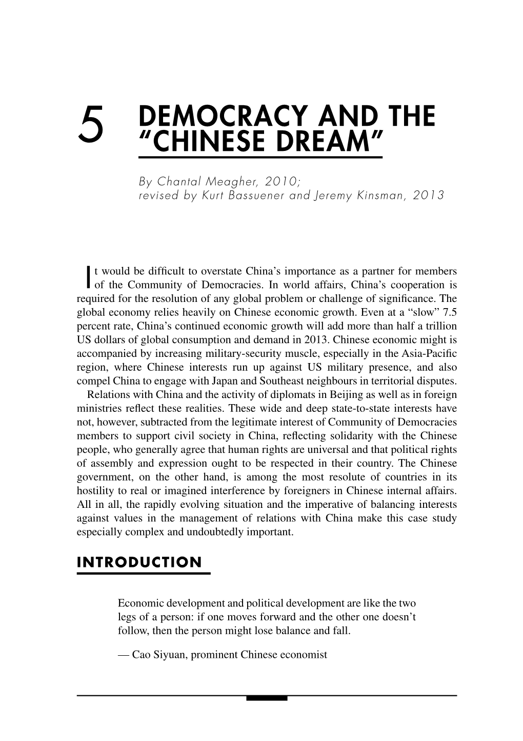 5 Democracy and the “Chinese Dream”