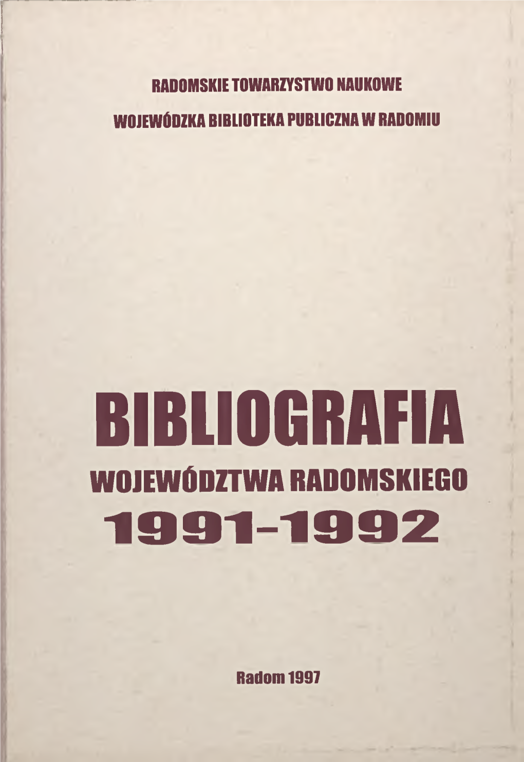 Bibliografia 1391-1992