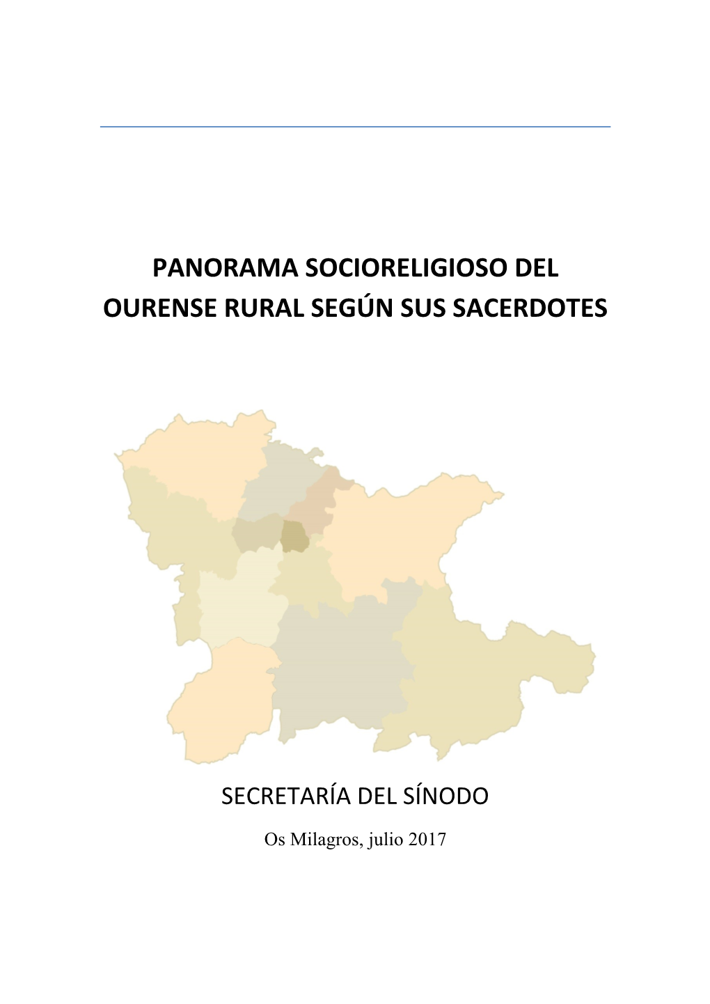 Panorama Socioreligioso Del Ourense Rural Según Sus Sacerdotes