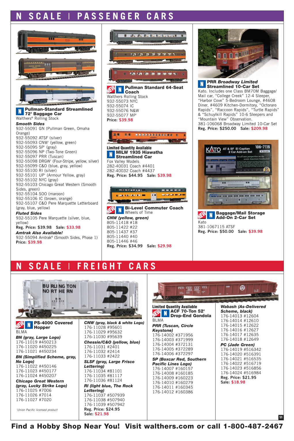 N Scale R Passenger Cars