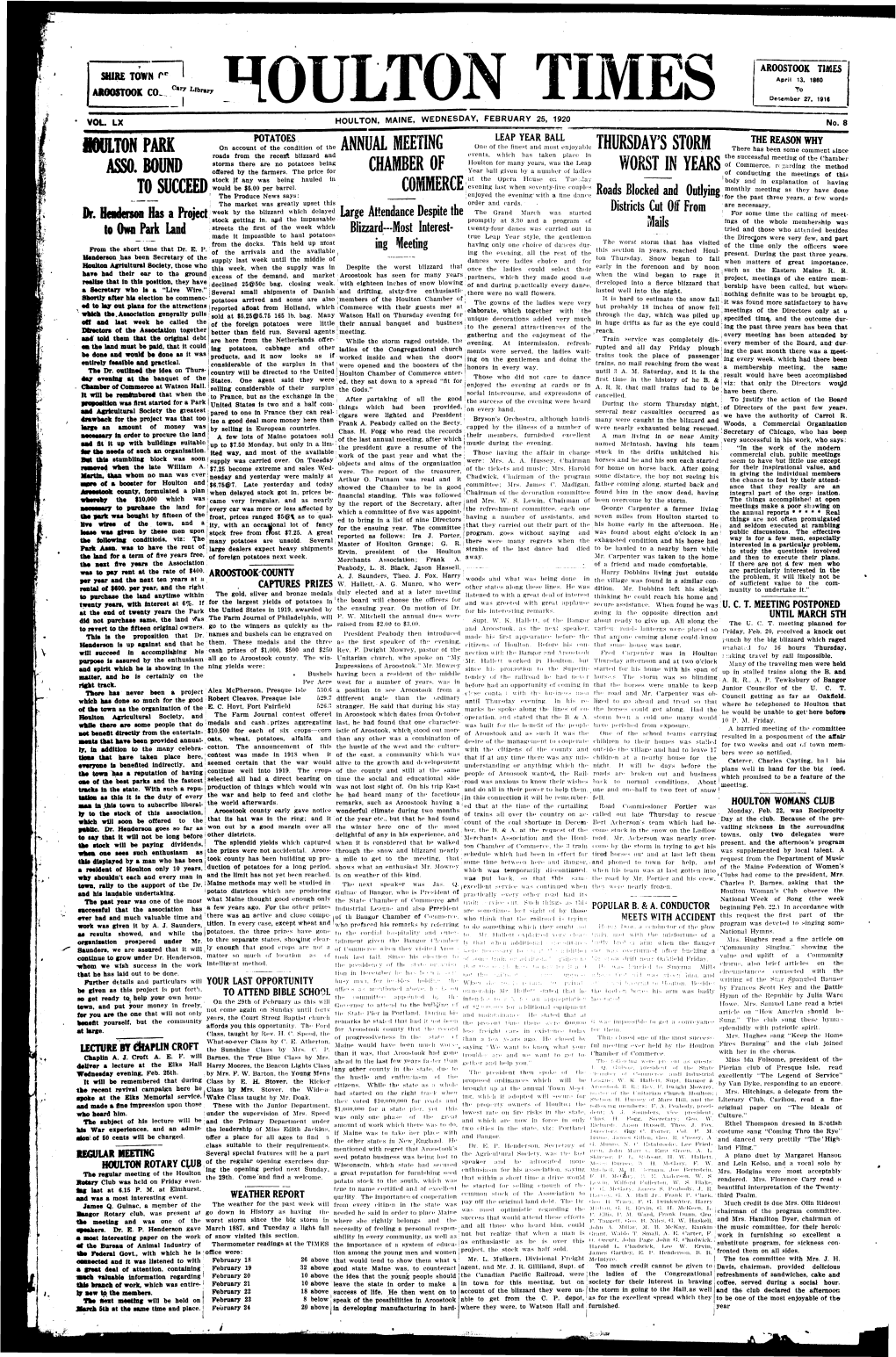 Houlton Times, February 25, 1920