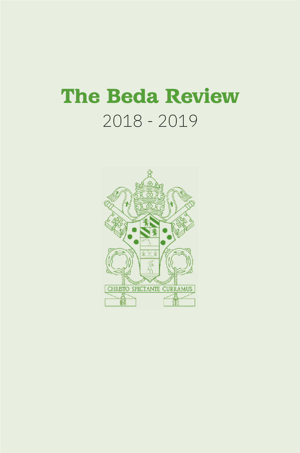 The Beda Review 2018 - 2019 the Beda Review