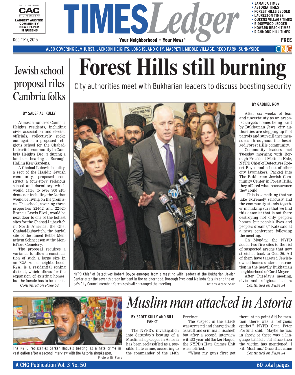 Forest Hills Still Burning Proposal Riles City Authorities Meet with Bukharian Leaders to Discuss Boosting Security Cambria Folks by GABRIEL ROM