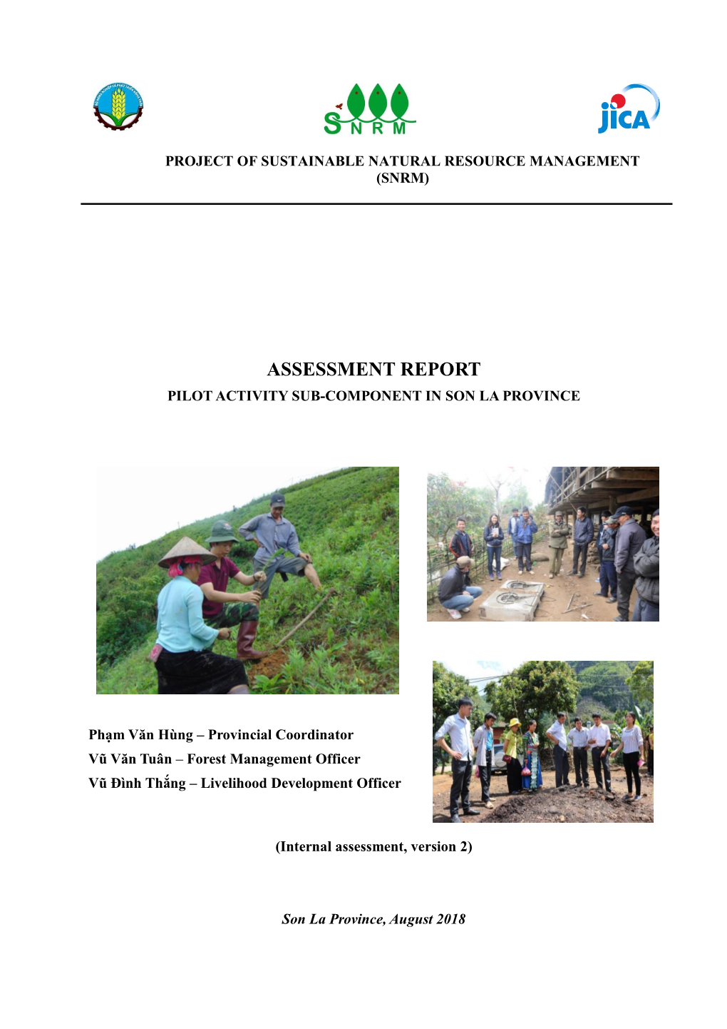 Assessment Report Pilot Activity Sub-Component in Son La Province