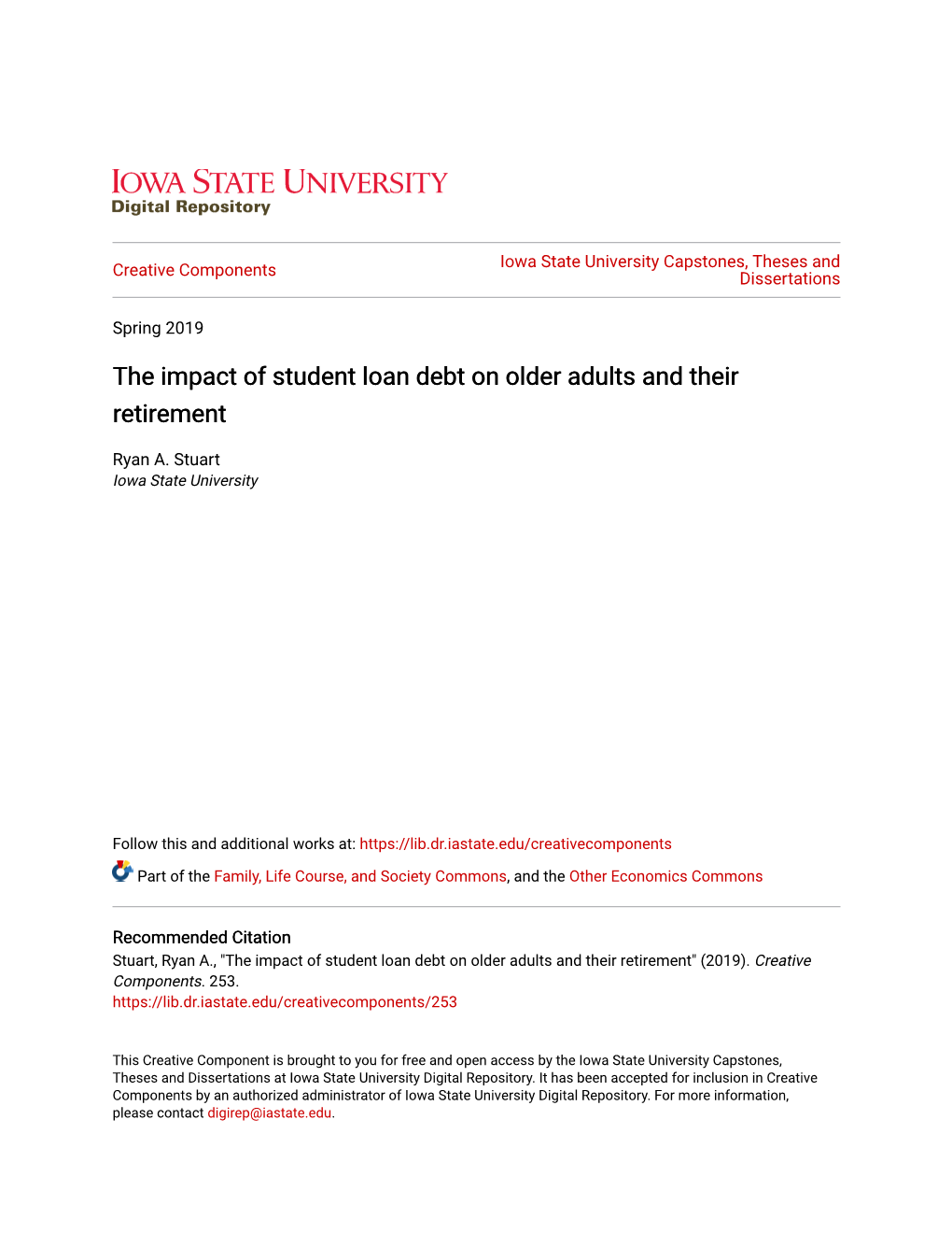 The Impact of Student Loan Debt on Older Adults and Their Retirement