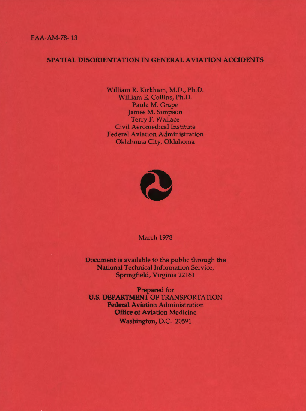 Spatial Disorientation in General Aviation Accidents