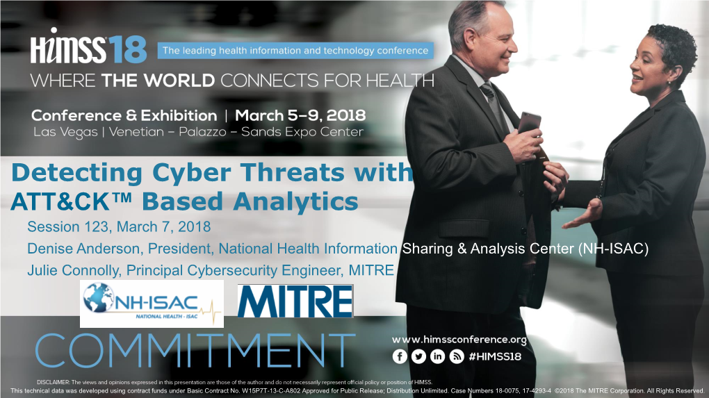 Detecting Cyber Threats with ATT&CK™ Based Analytics