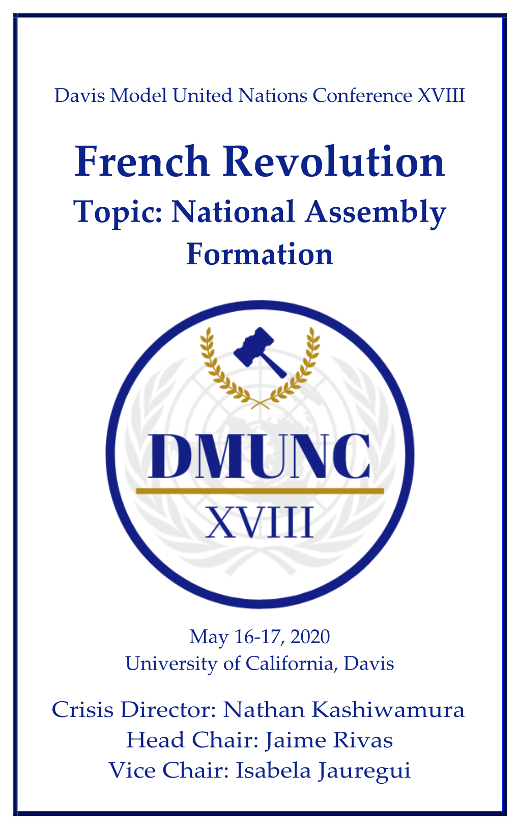 French Revolution Topic: National Assembly Formation