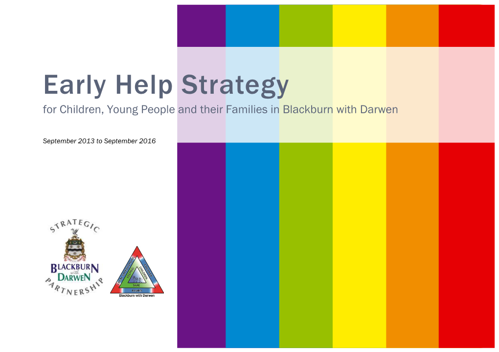 Early Help Strategy for Children, Young People and Their Families in Blackburn with Darwen