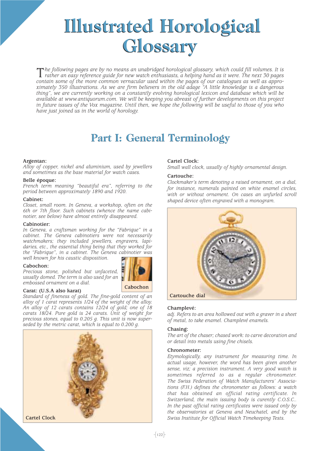 Illustrated Horological Glossaryglossary