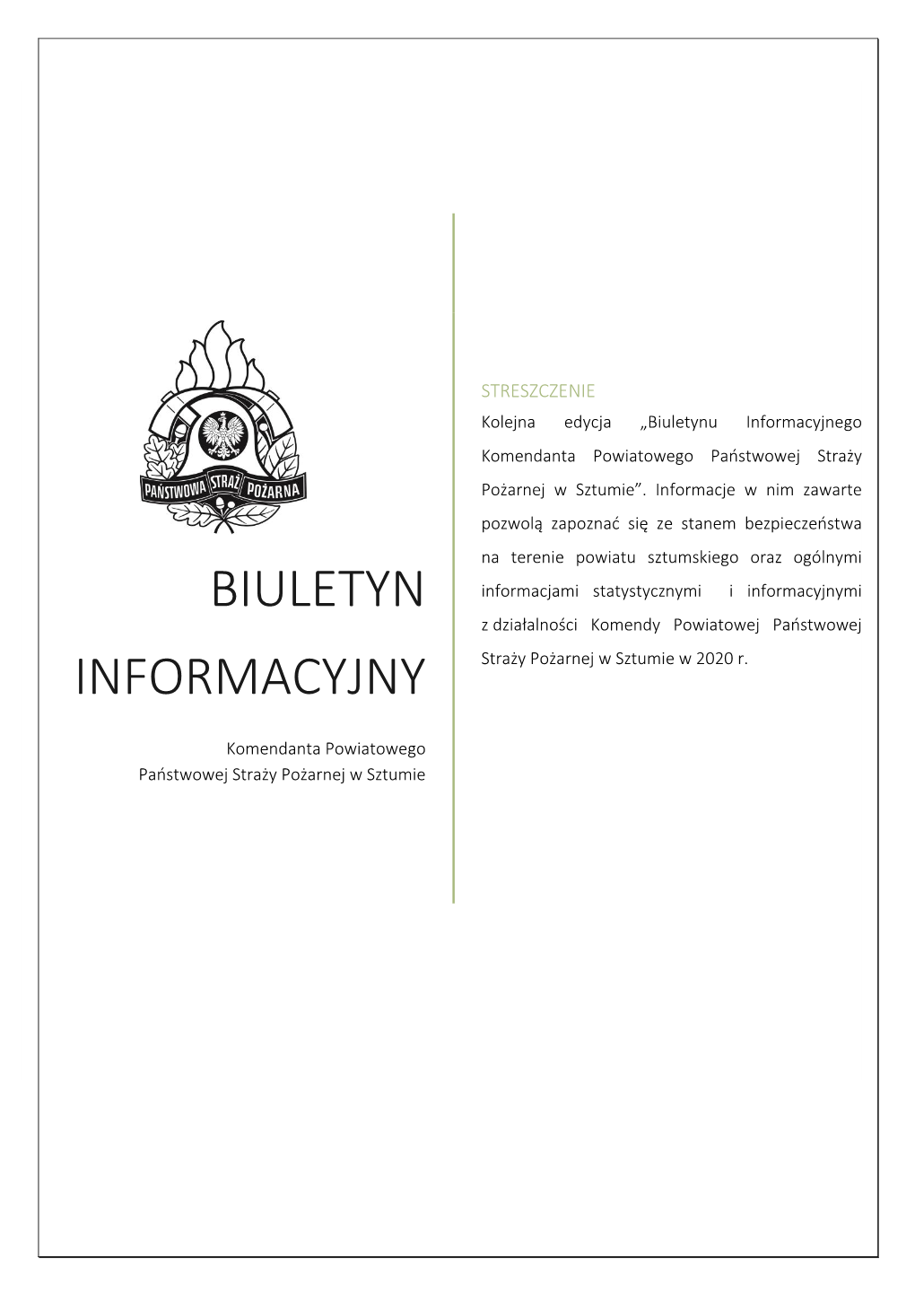 Biuletyn INFORMACYJNY