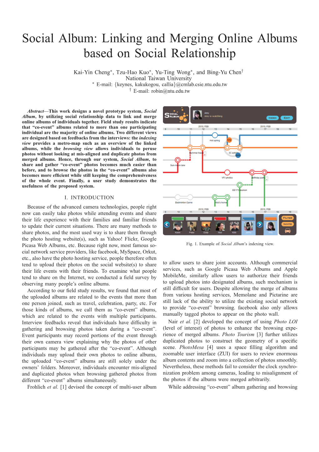 Social Album: Linking and Merging Online Albums Based on Social Relationship