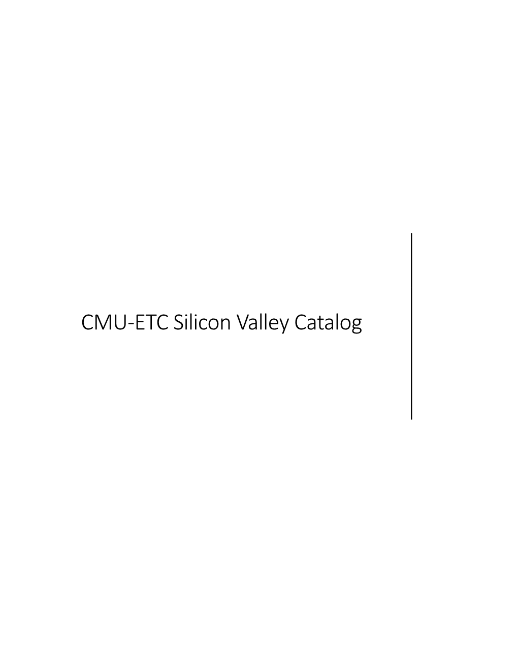 PDF Version CMU-ETC SV Location Catalog