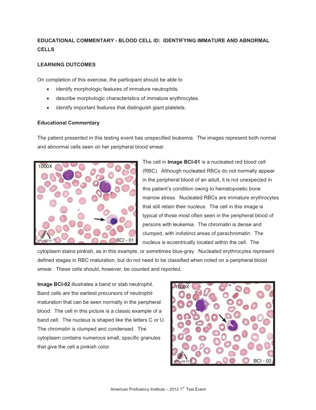 Blood Cell Id: Identifying Immature and Abnormal Cells