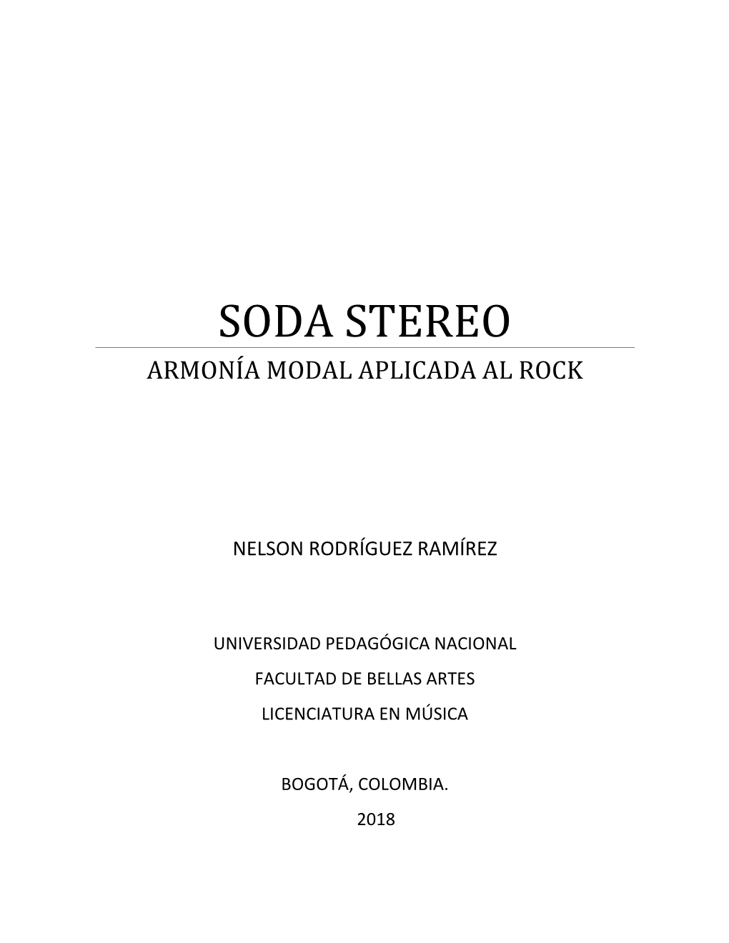 Soda Stereo Armonía Modal Aplicada Al Rock