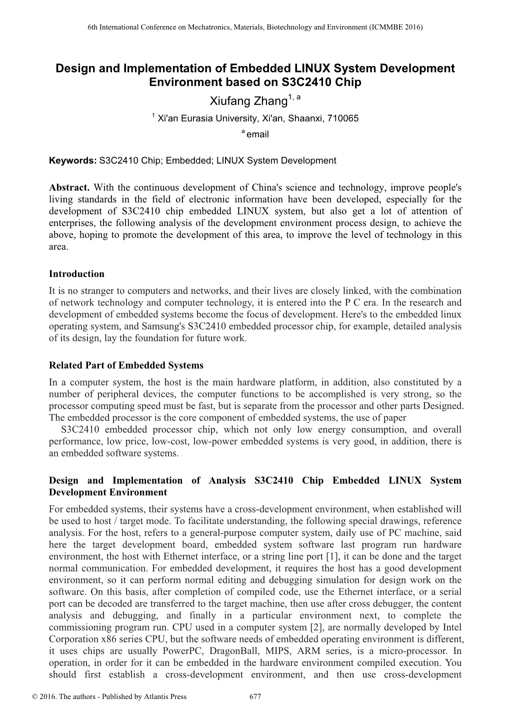 Design and Implementation of Embedded LINUX System