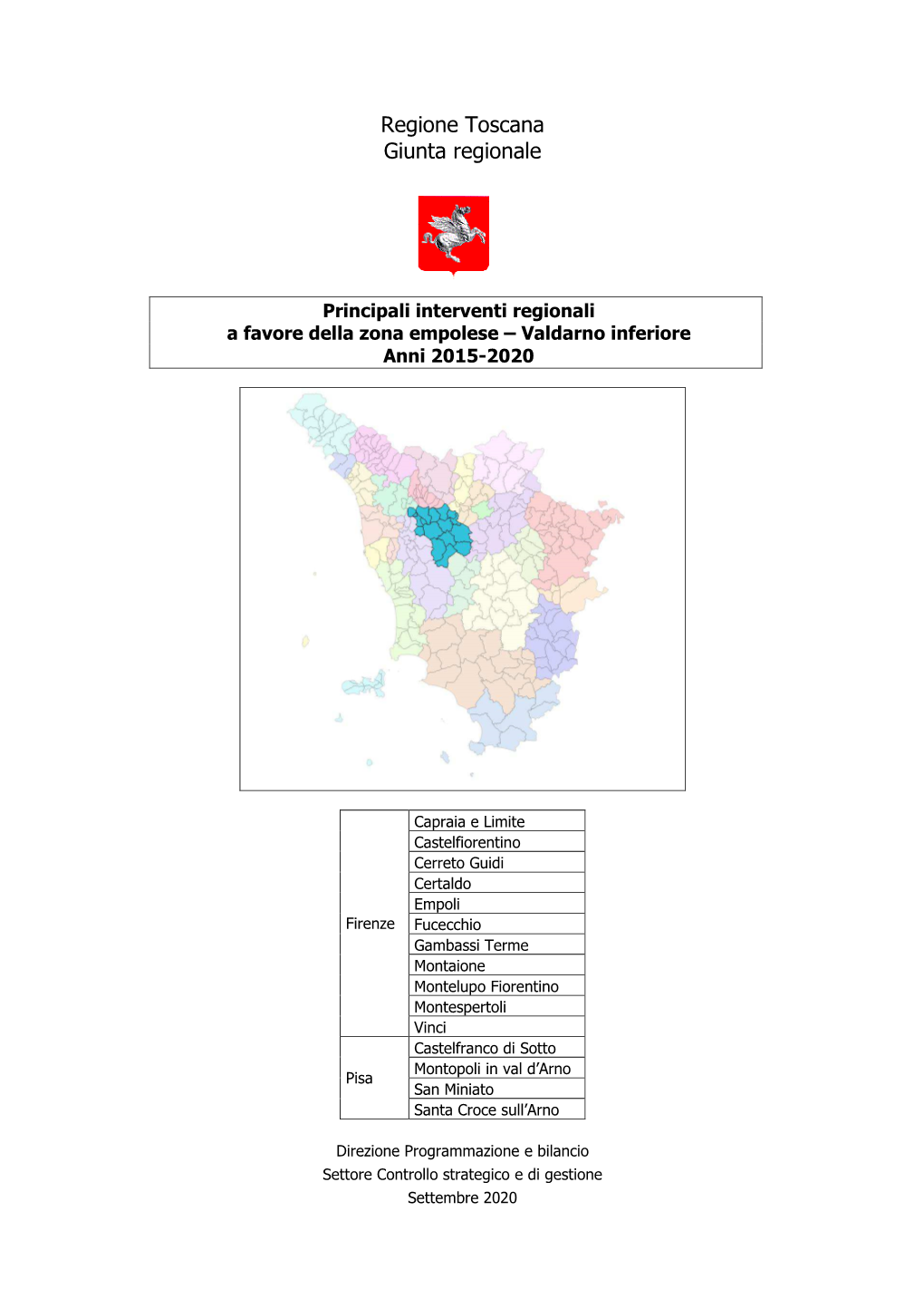 Empolese – Valdarno Inferiore Anni 2015-2020