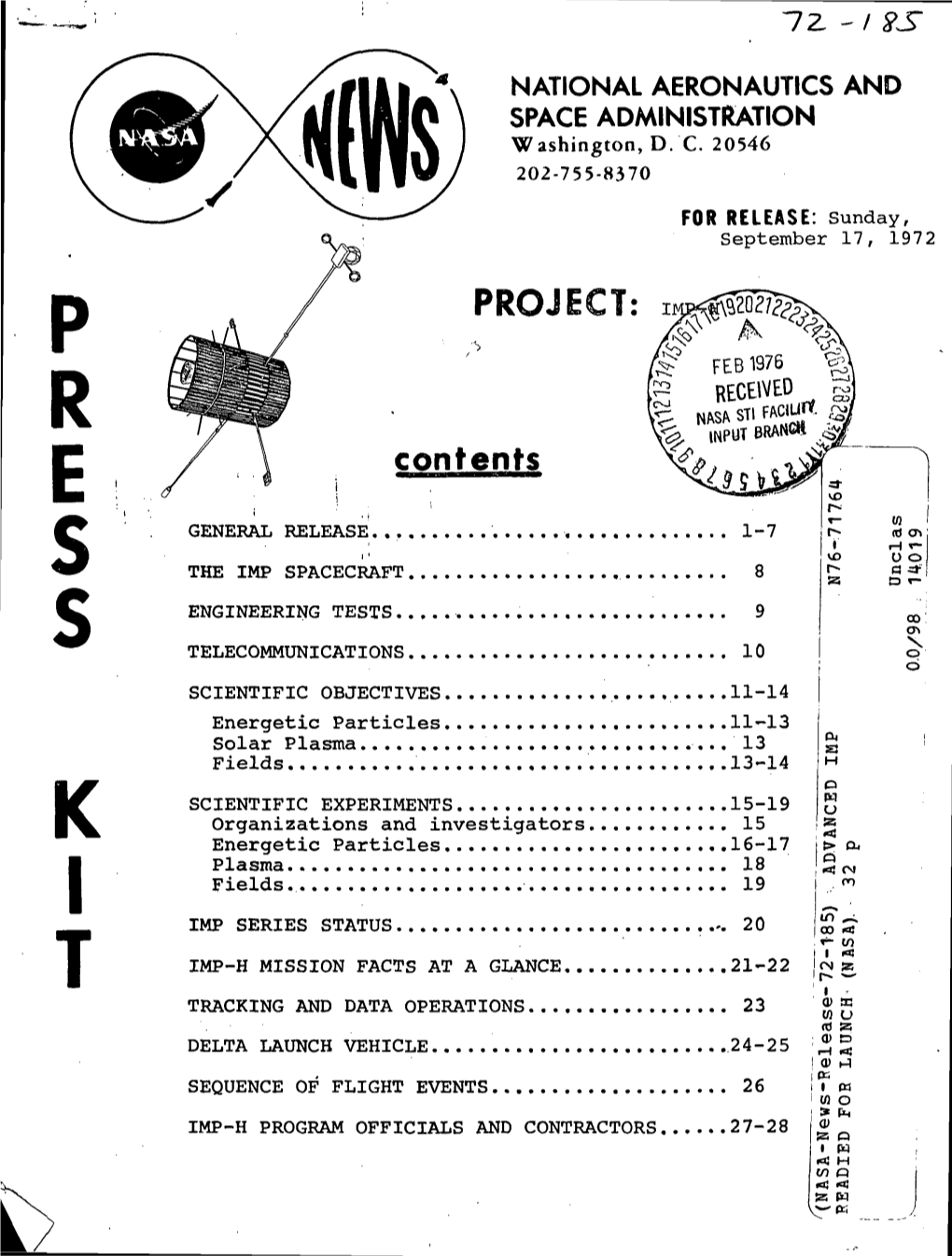 R E Contents GENERAL RELEASE