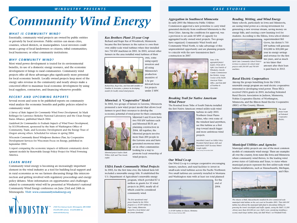 Community Wind Energy