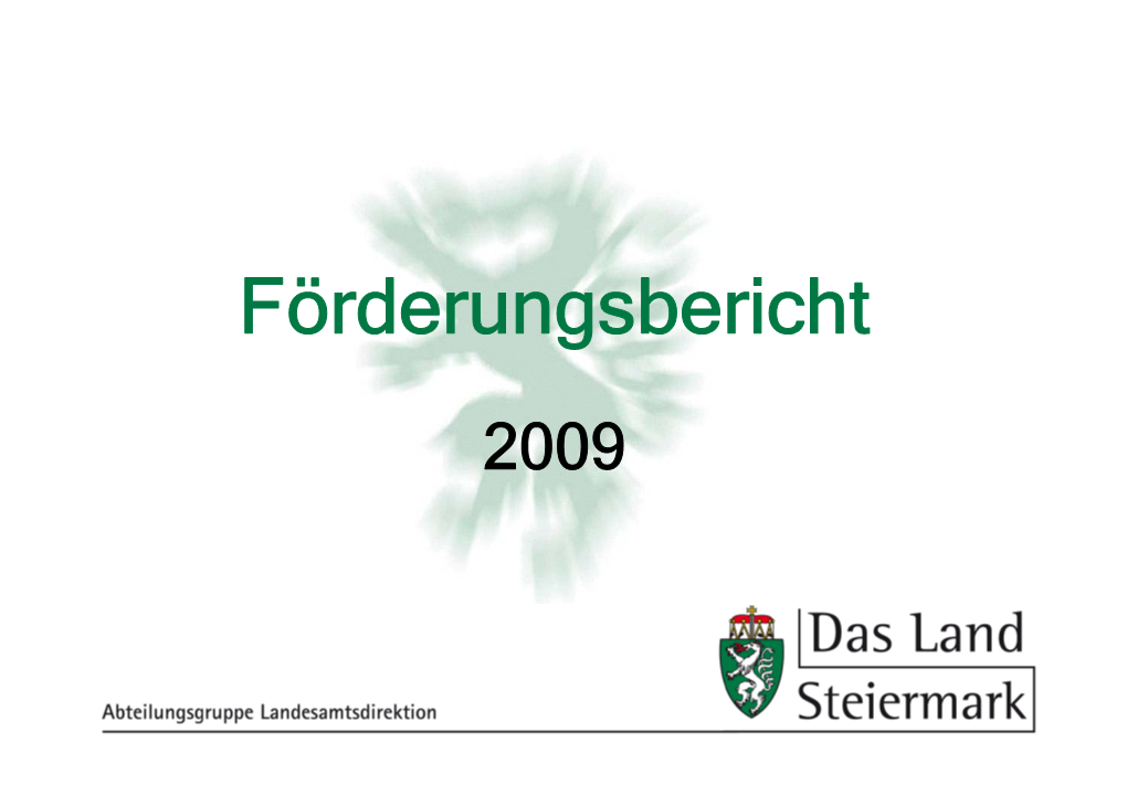 Förderungsbericht