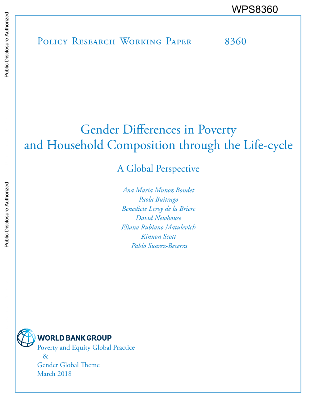 Gender Differences in Poverty and Household Composition Through the Life-Cycle