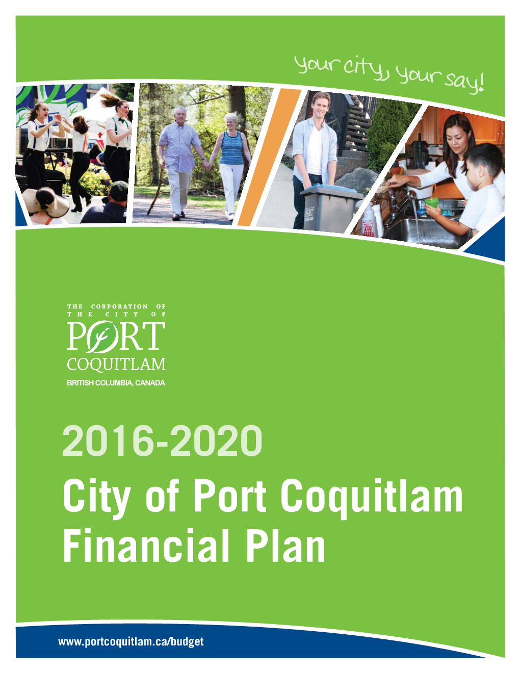 2016-2020 Port Coquitlam Financial Plan.Indd