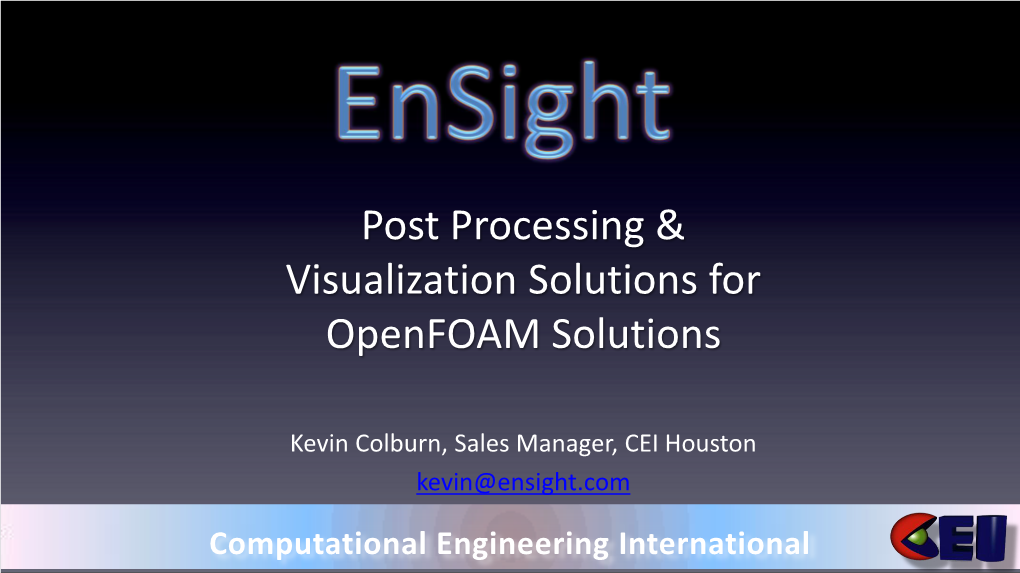 Openfoam Presentation