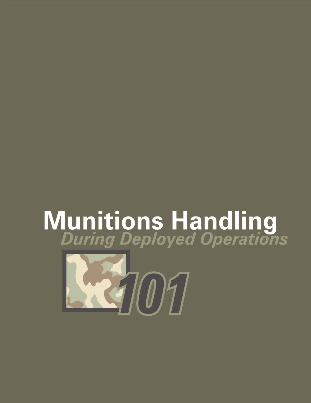 Munitions Handling 101 Book