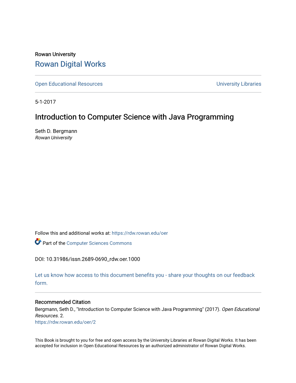 Introduction to Computer Science with Java Programming