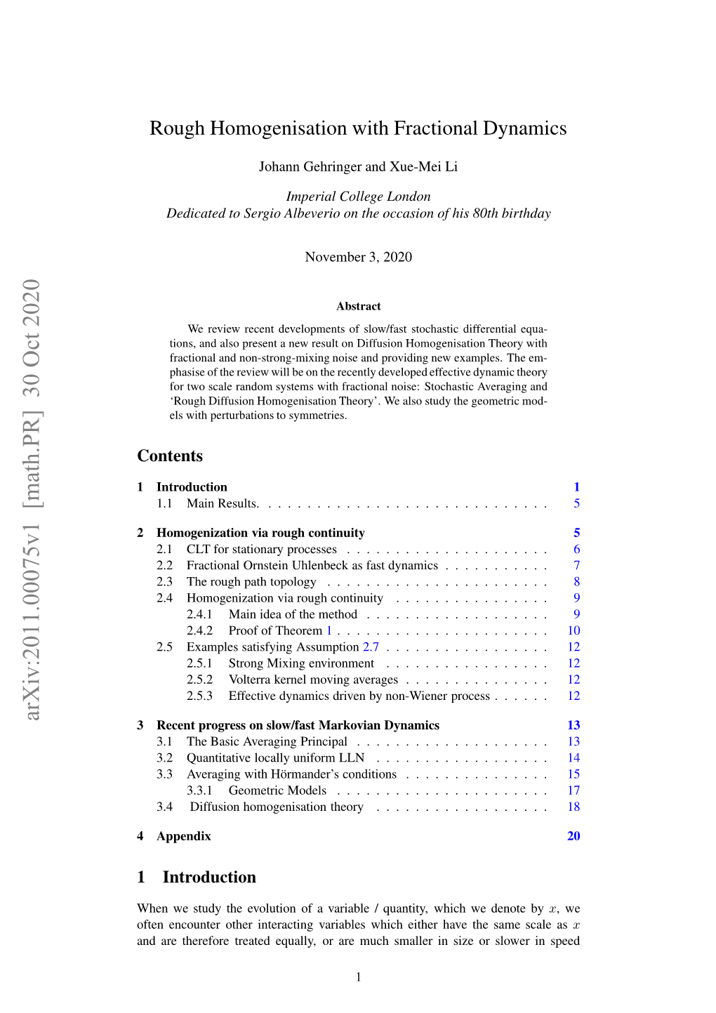 Rough Homogenisation with Fractional Dynamics