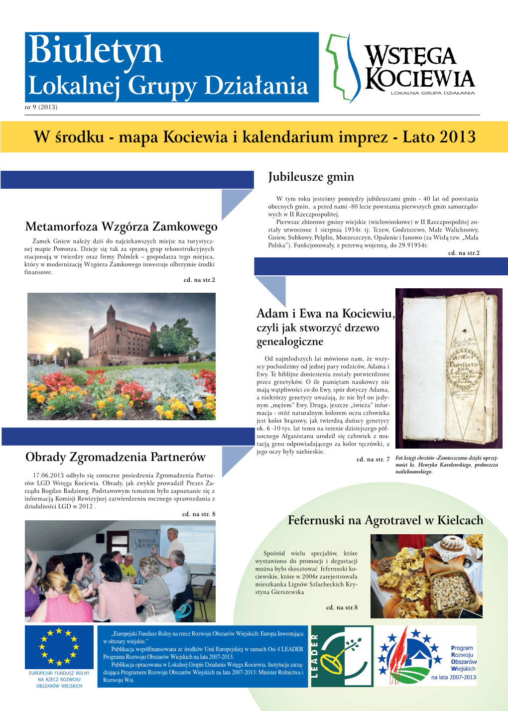 Biuletyn LGD Wstęga Kociewia Nr 9 Czerwiec 2013