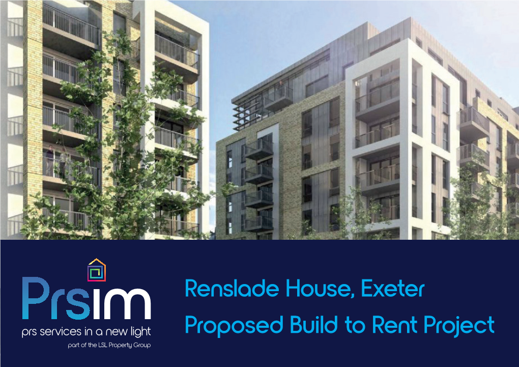 Renslade House, Exeter Proposed Build to Rent Project