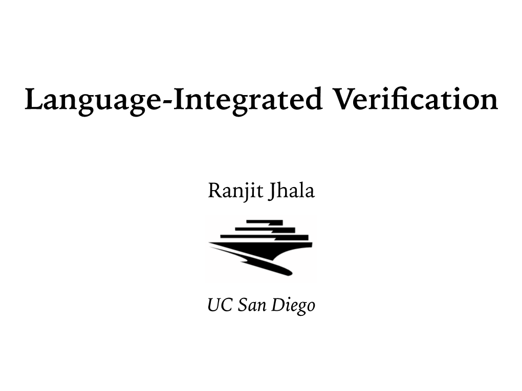 Language-Integrated Verification