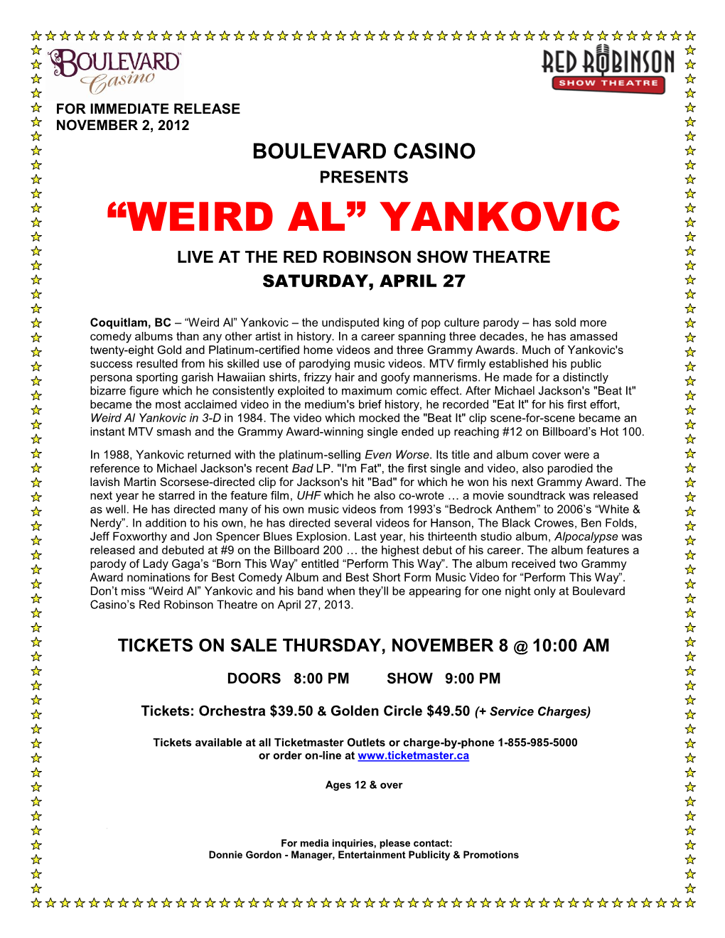 “Weird Al” Yankovic