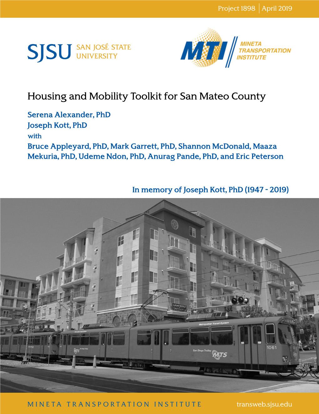 Housing and Mobility Toolkit for San Mateo County