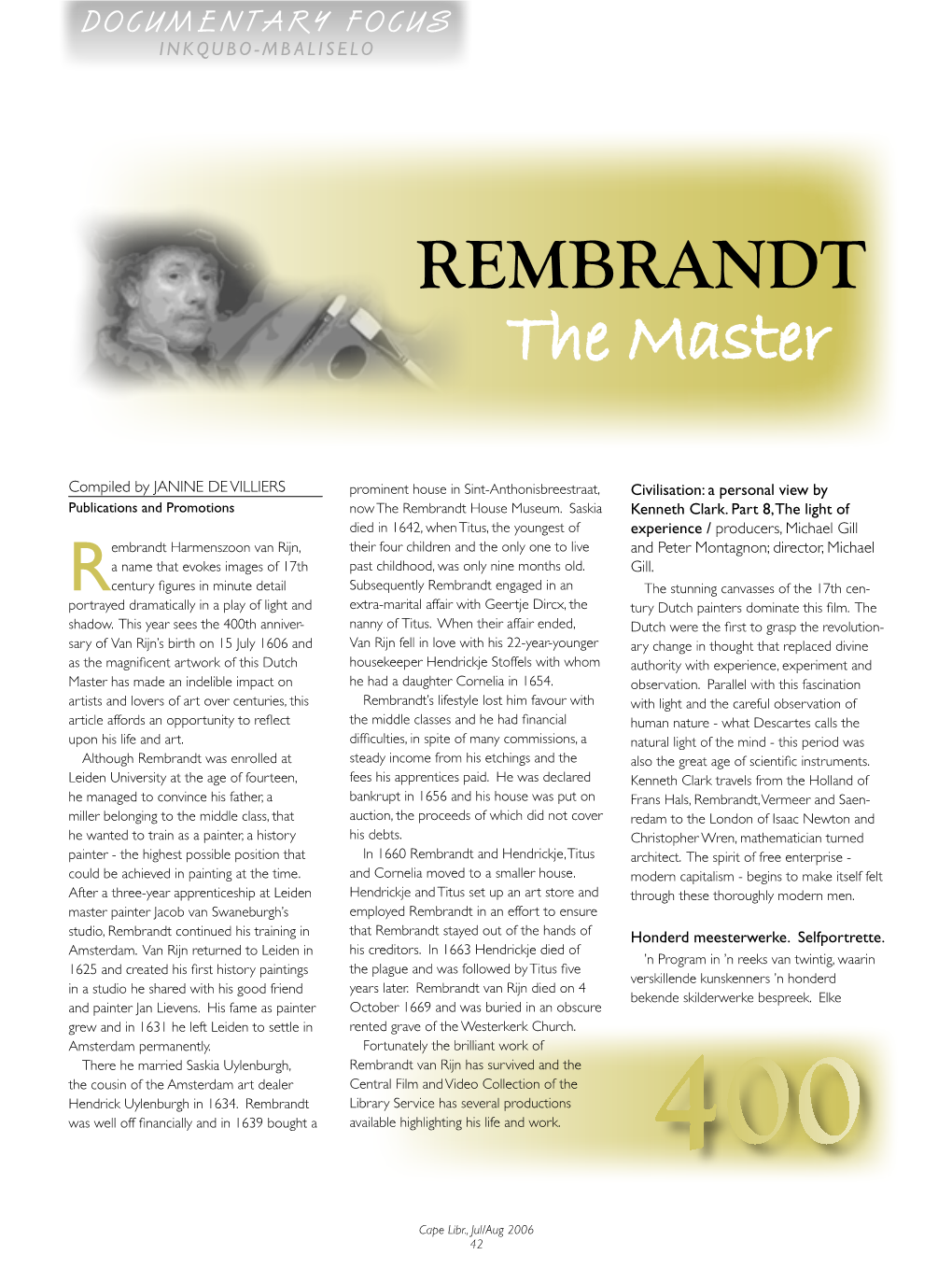 REMBRANDT the Master