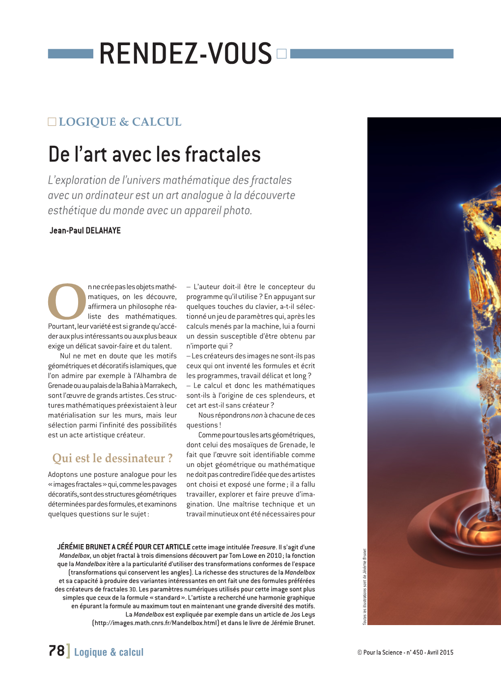 De L'art Avec Des Fractales