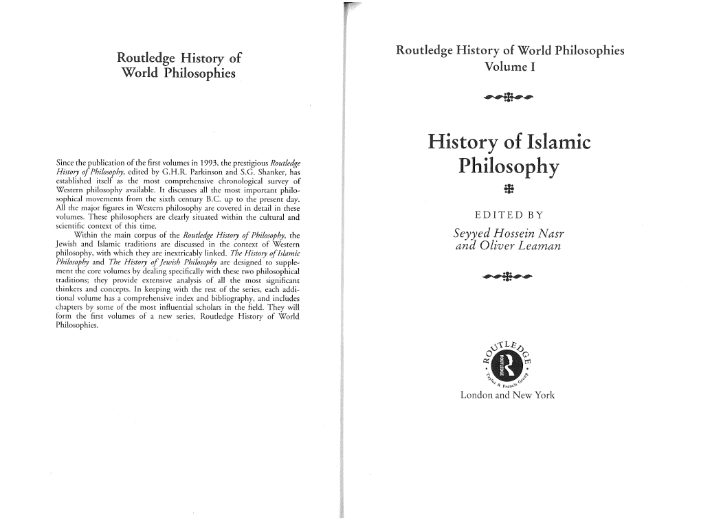 History of World Philosophies