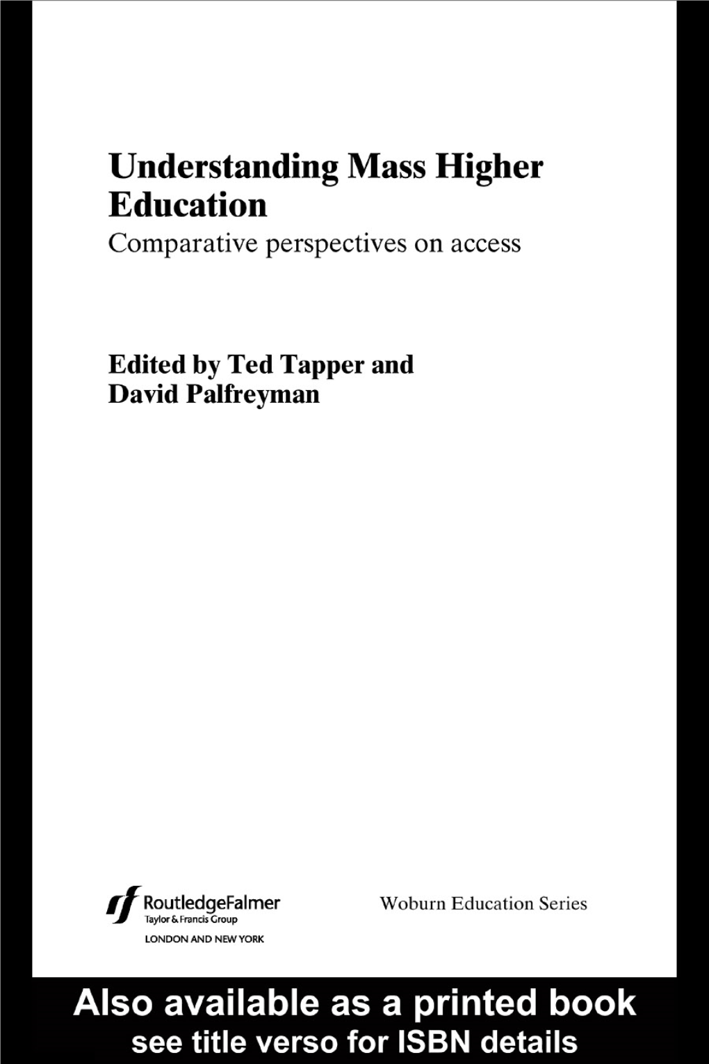 Understanding Mass Higher Education.7.Pdf