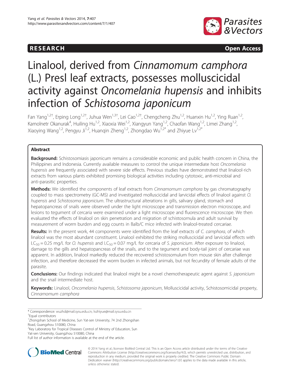 Linalool, Derived from Cinnamomum Camphora