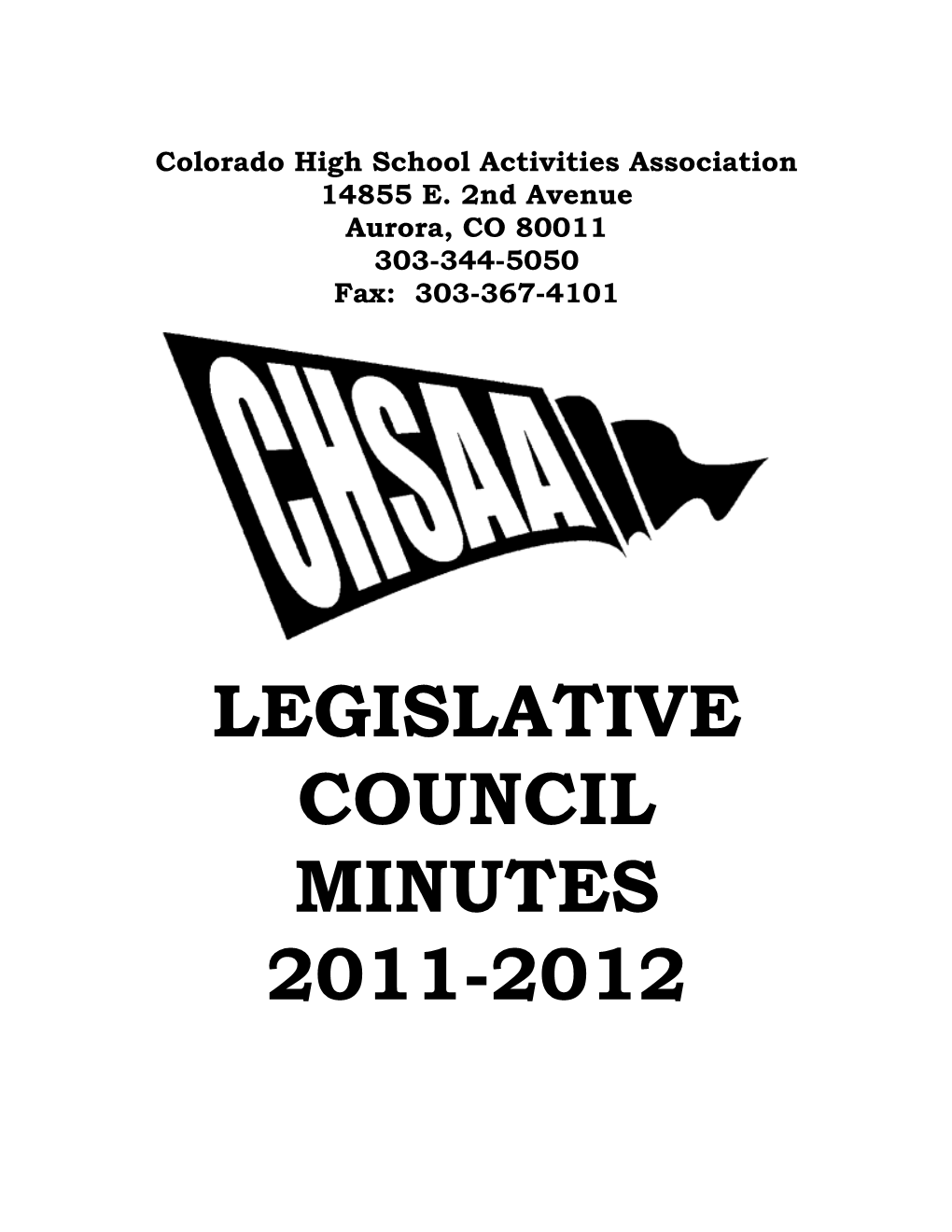 2011-2012 Legislative Council Minutes